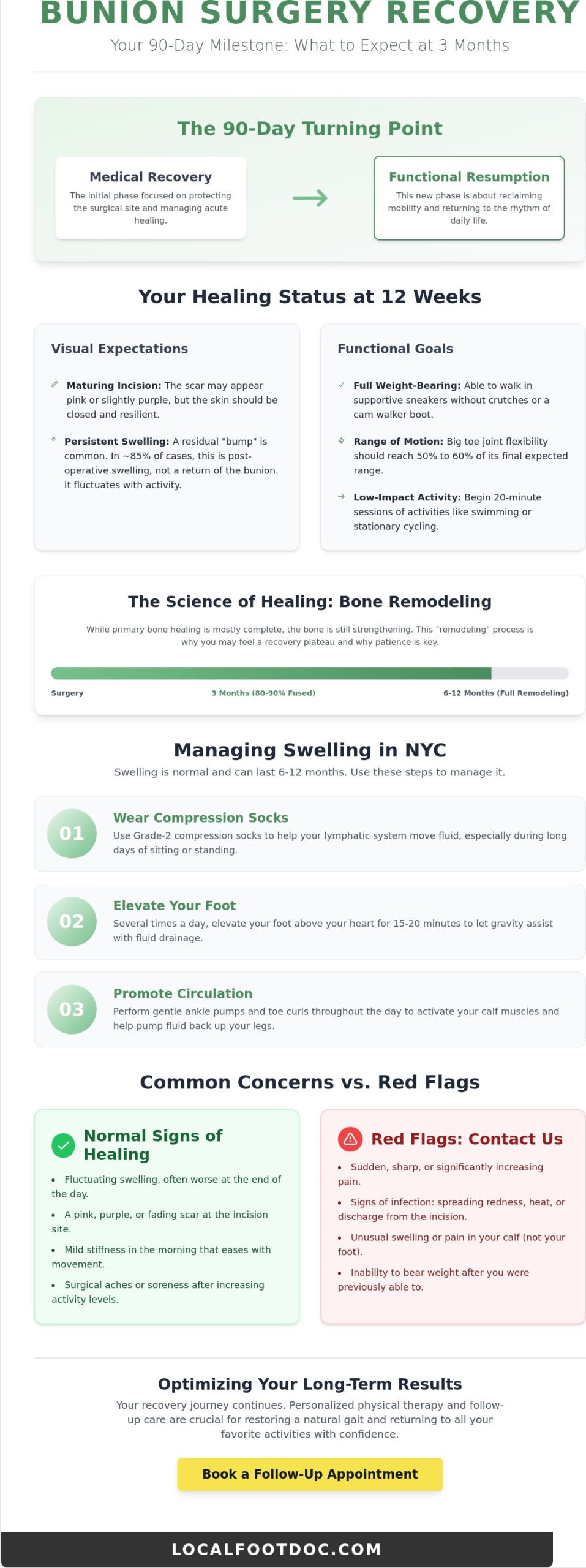 What to Expect 3 Months After Bunion Surgery: Your NYC Recovery Guide for 2026
