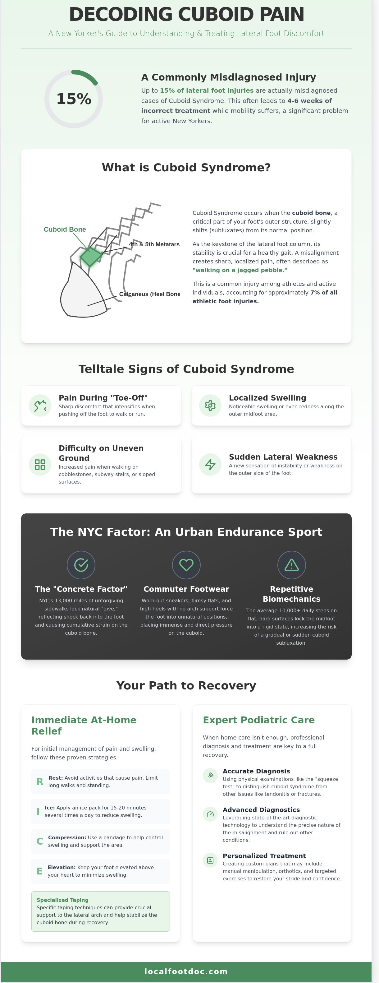 Cuboid Pain Relief in NYC: A Guide to Lateral Foot Injuries in 2026
