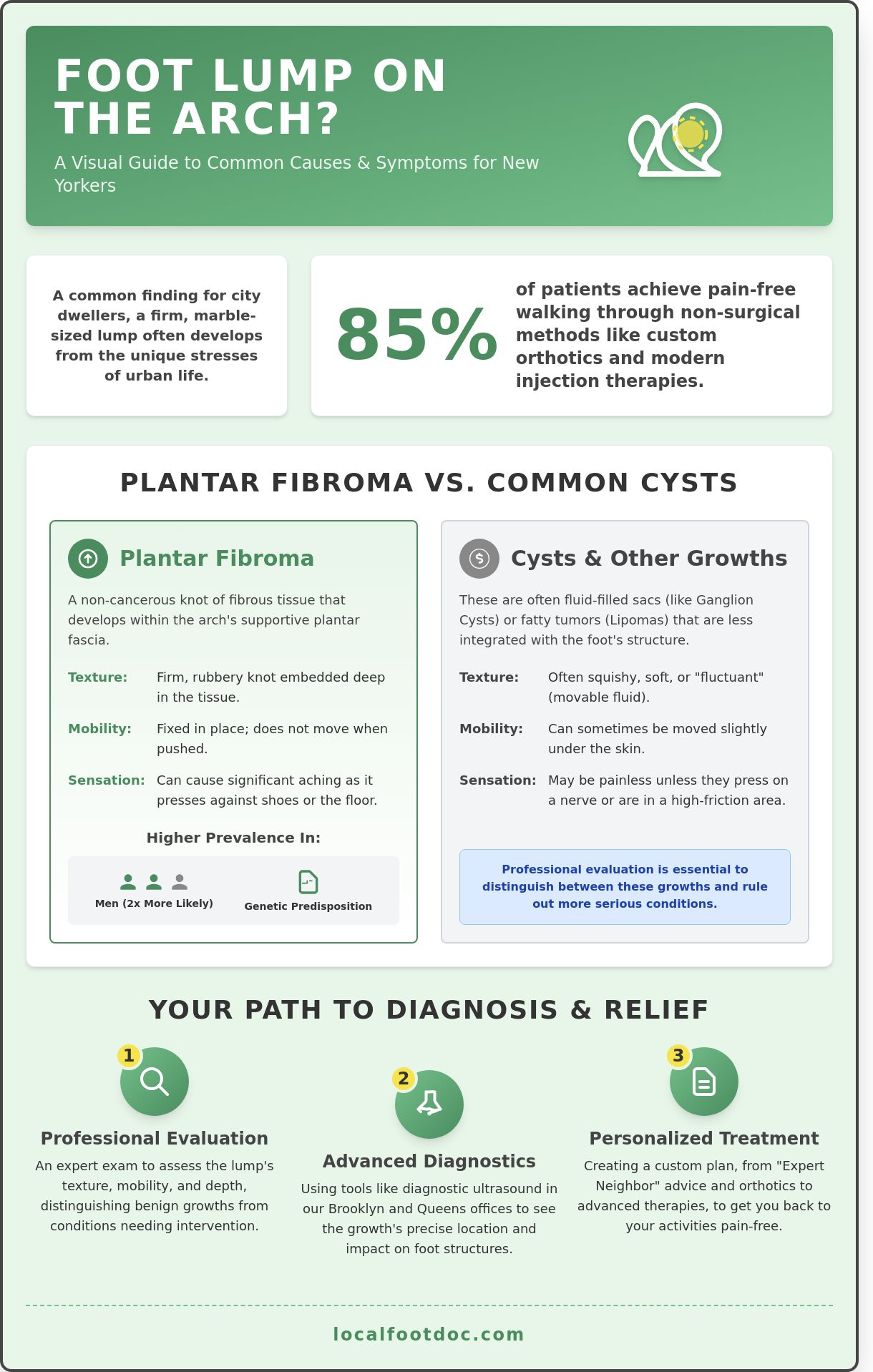 Foot Lump on Arch: Causes, Diagnosis, and Treatment in NYC (2026)