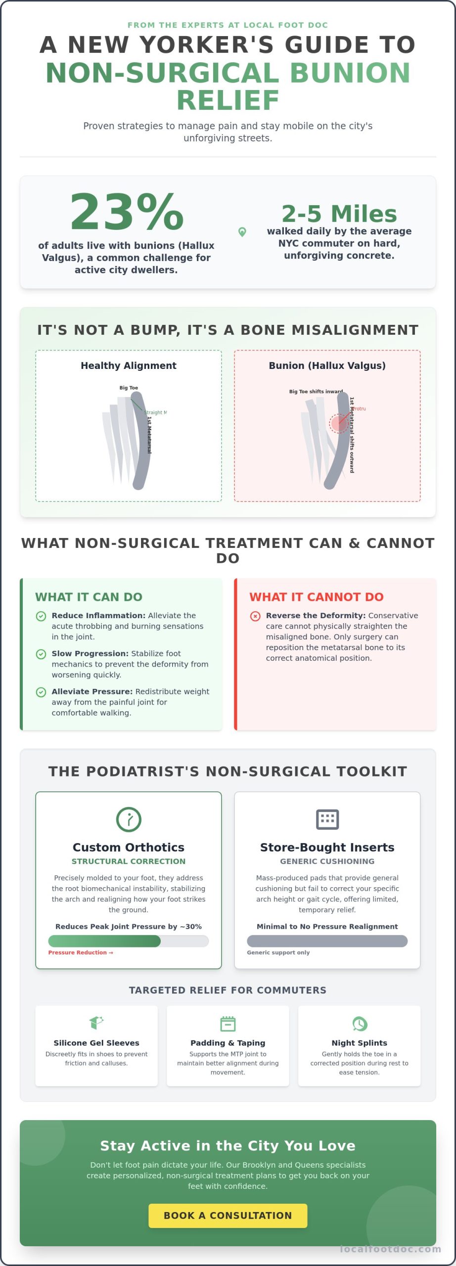 Non-Surgical Bunion Treatment Options in NYC: A Commuter’s Guide to Pain Relief